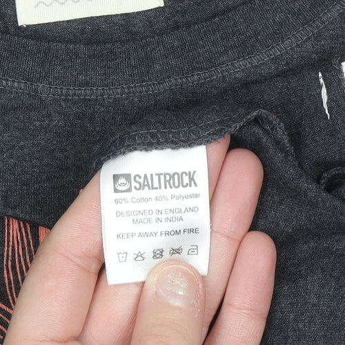 Saltrock Women's Grey Sun Graphic T-Shirt Size 12