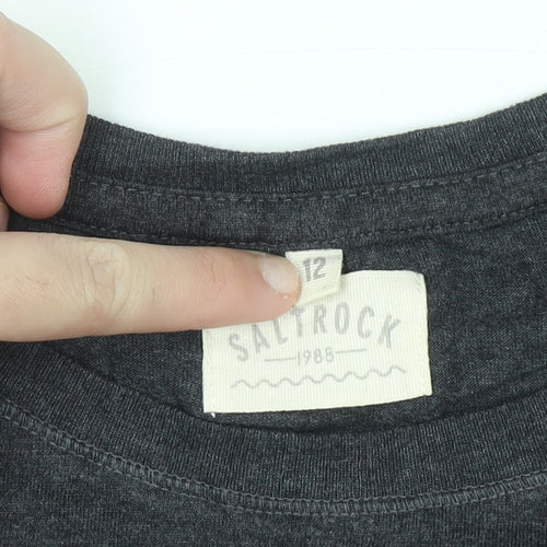 Saltrock Women's Grey Sun Graphic T-Shirt Size 12