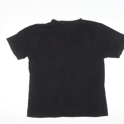 Star Wars Men's Black Death Star Graphic T-Shirt Medium