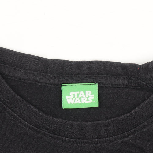 Star Wars Men's Black Death Star Graphic T-Shirt Medium