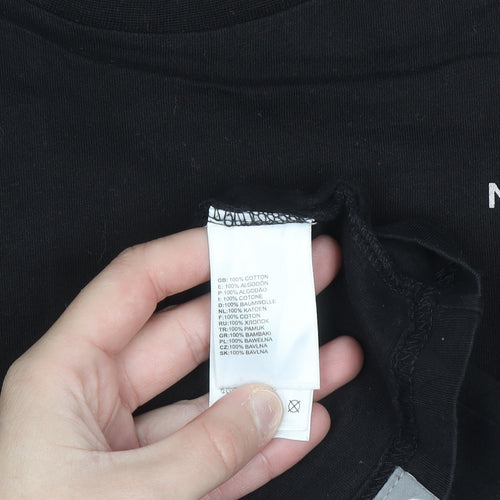 The North Face Men's Black Small Crew Neck Cotton T-Shirt