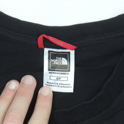 The North Face Men's Black Small Crew Neck Cotton T-Shirt