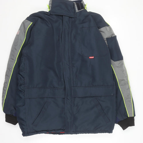 FlexiTog Men's Blue Coldstore Insulated Work Jacket Size M Winter Coat