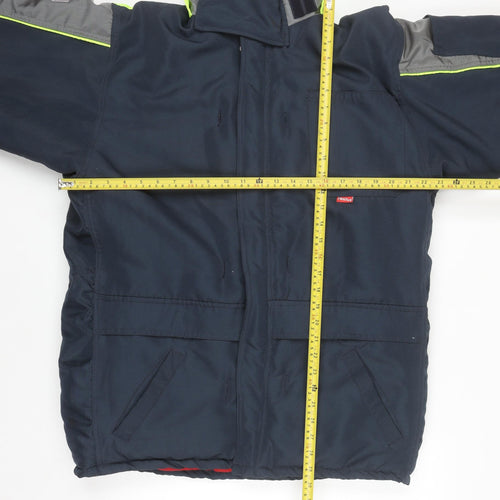 FlexiTog Men's Blue Coldstore Insulated Work Jacket Size M Winter Coat
