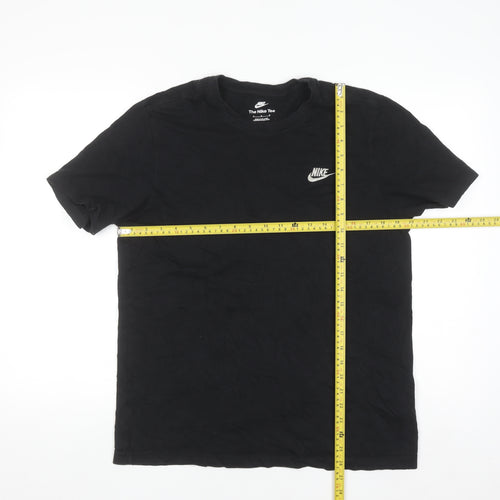 Nike Men's Black Cotton Crew Neck Sports T-Shirt M