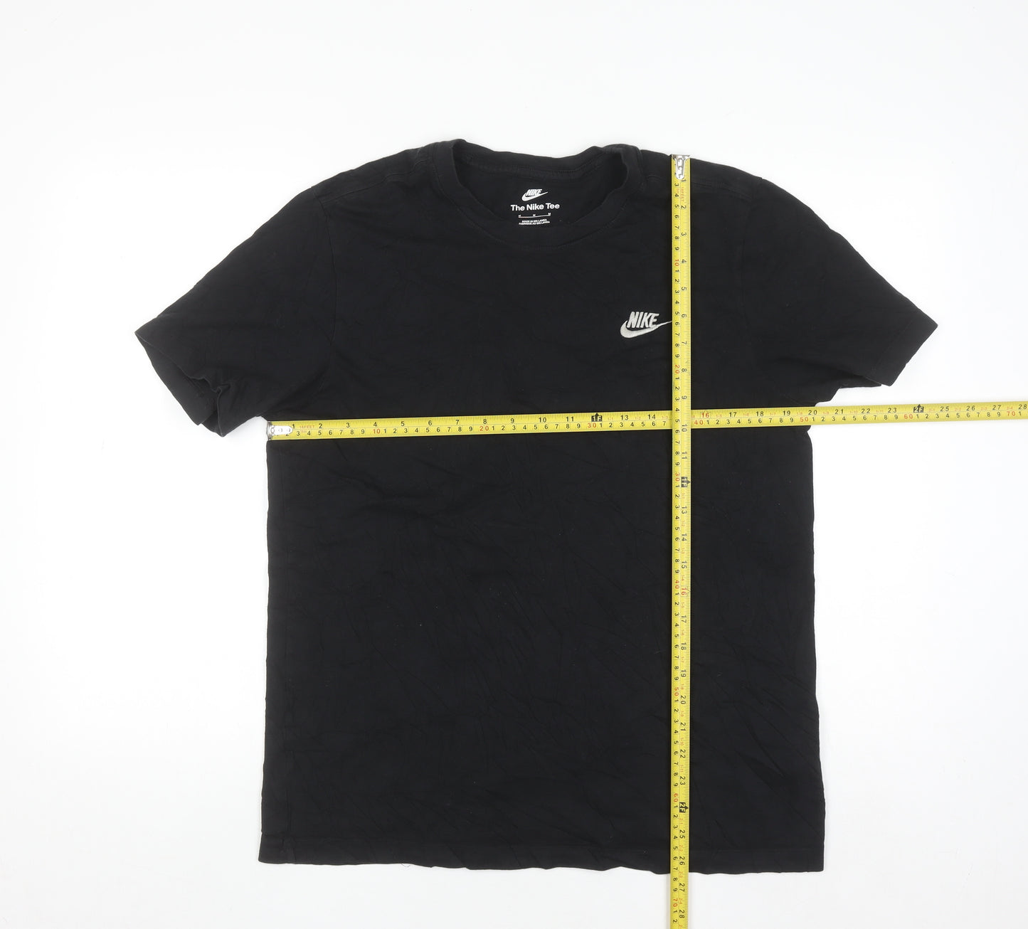 Nike Men's Black Cotton Crew Neck Sports T-Shirt M