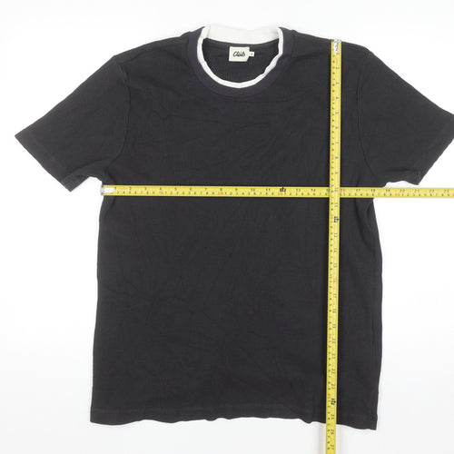 Beymen Club Men's Black XL Short Sleeve Crew Neck T-Shirt