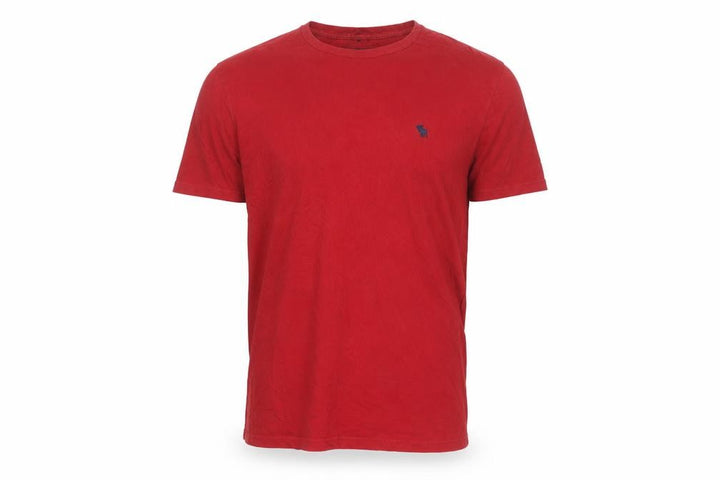 Abercrombie & Fitch Men's Red XL Crew Neck Cotton T-Shirt