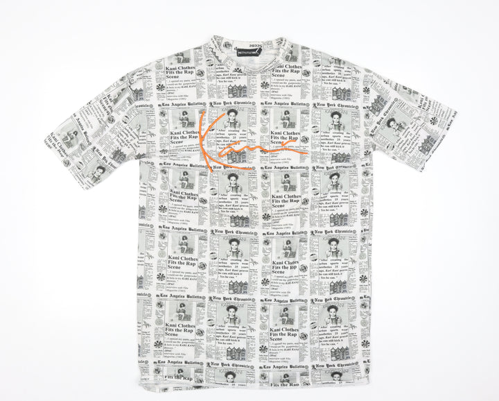 PrettyLittleThing Men’s Black & White Graphic Print Crew Neck T-Shirt XS