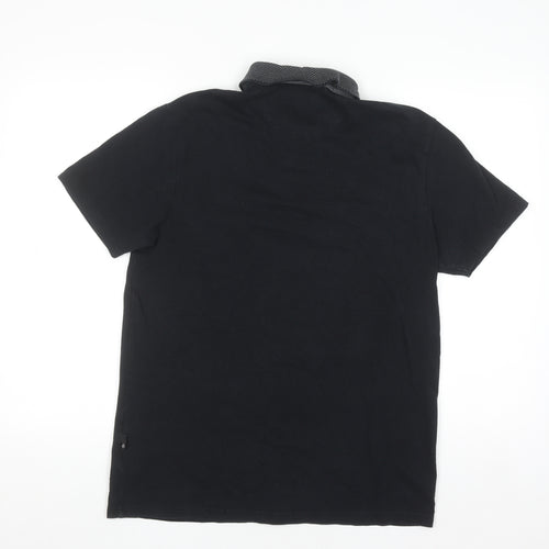 Burton Menswear London Black Short Sleeve Polo Shirt M Regular Fit