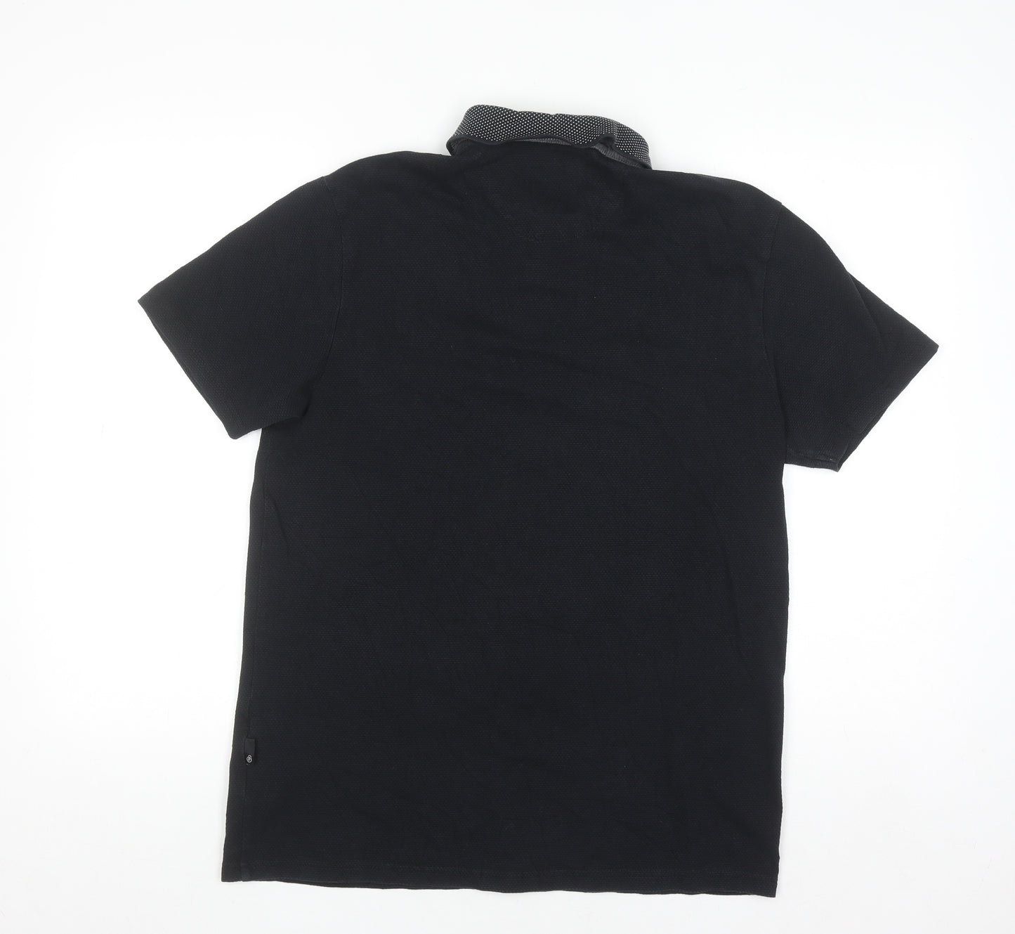 Burton Menswear London Black Short Sleeve Polo Shirt M Regular Fit