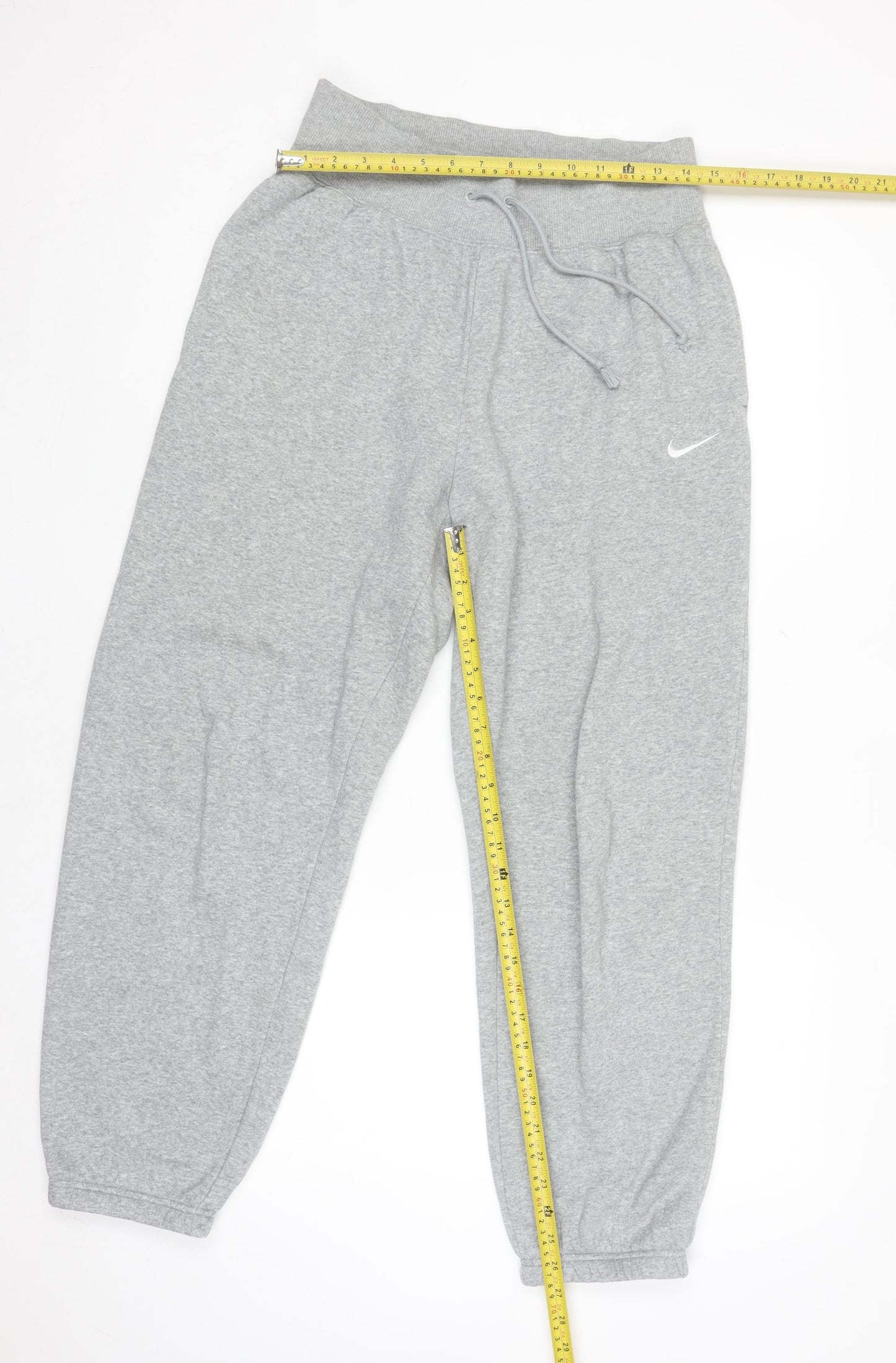 Nike Men's Grey Small Sweatpants Jogger Trousers Cotton Blend