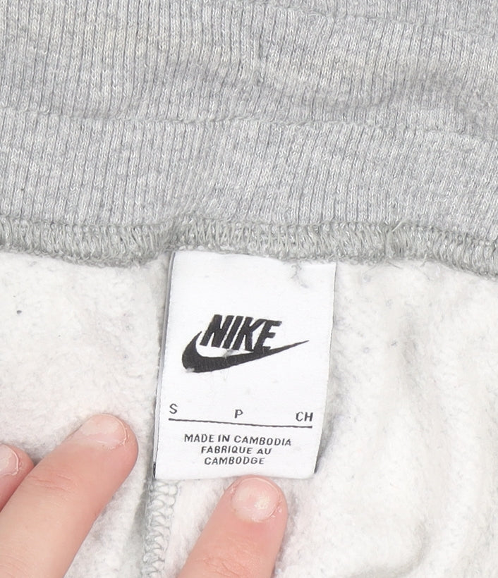 Nike Men's Grey Small Sweatpants Jogger Trousers Cotton Blend