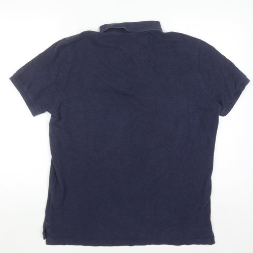 Ralph Lauren Men's Blue Slim Fit Cotton Polo Shirt Size L