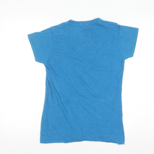 MCFC Women's Blue Army T-Shirt Size 12 Blue Short Sleeve Crew Neck