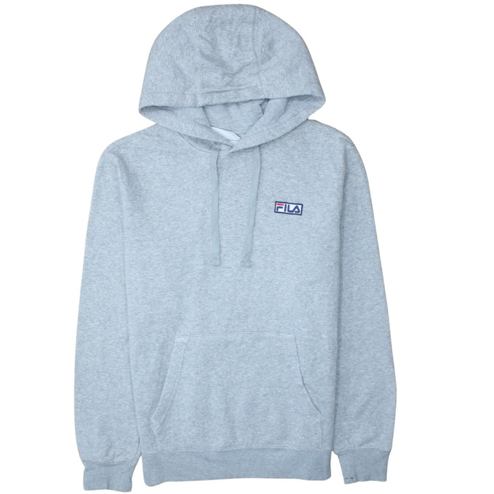 Fila Men’s Grey Pullover Hoodie Small Regular Fit Fleece