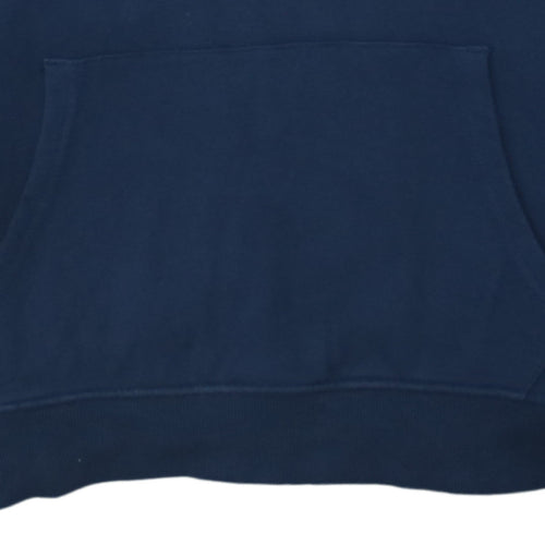 U.S. Polo Assn. Men's Blue Pullover Hoodie L Logo Graphic Cotton