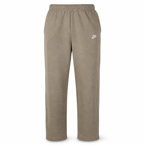 Nike Men's Beige Fleece Sweatpants L Regular Fit Elastic Waist