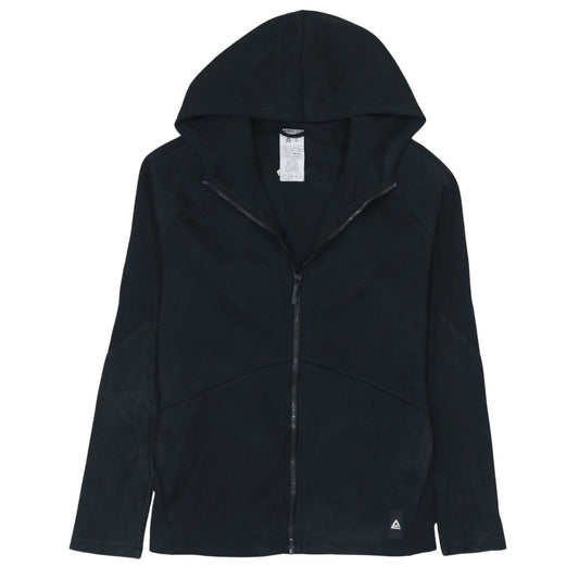 Reebok Women Black Full Zip Hoodie Size M Speedwick Training Top
