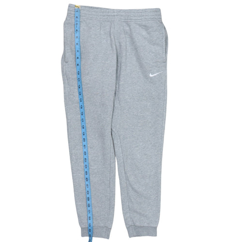 Nike Men's Grey Jogger Trousers S Regular Fit Fleece
