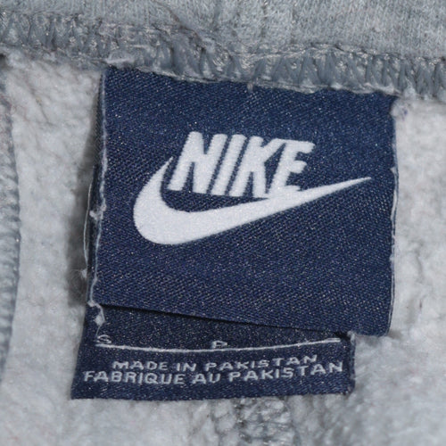 Nike Men's Grey Jogger Trousers S Regular Fit Fleece
