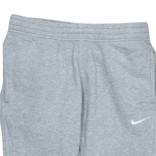 Nike Men's Grey Jogger Trousers S Regular Fit Fleece