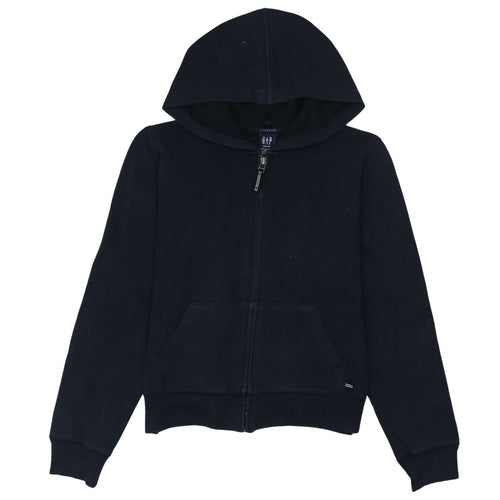 GAP Womens Black XS Full Zip Hoodie Stretch Cotton Blend