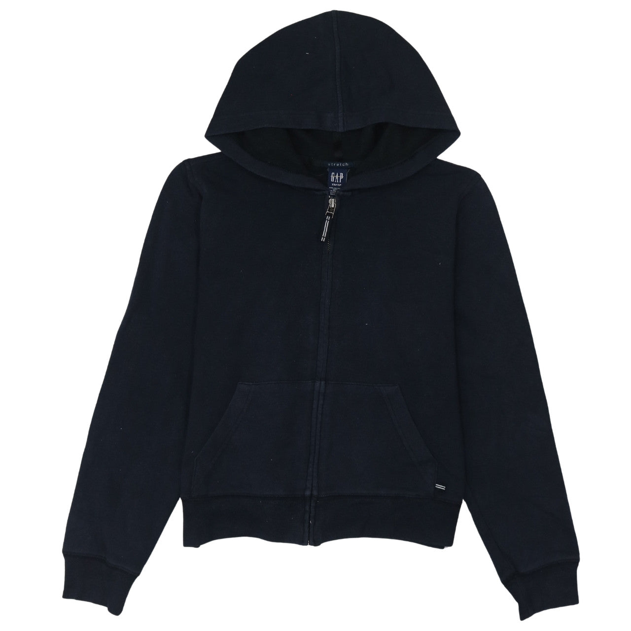 GAP Womens Black XS Full Zip Hoodie Stretch Cotton Blend