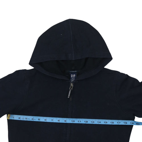 GAP Womens Black XS Full Zip Hoodie Stretch Cotton Blend