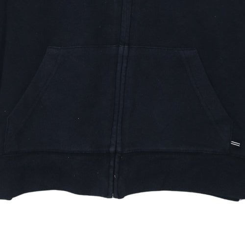 GAP Womens Black XS Full Zip Hoodie Stretch Cotton Blend