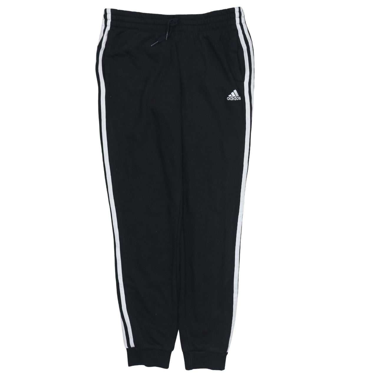 Adidas Womens Black Jogger Sweatpants Size 12-14 Elastic Waist