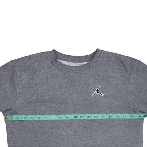 Jordan Boys Grey Fleece Pullover Sweatshirt 14-15 Years Regular Fit