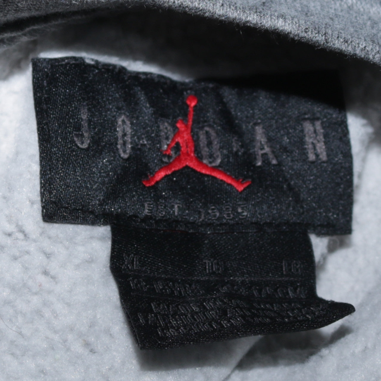 Jordan Boys Grey Fleece Pullover Sweatshirt 14-15 Years Regular Fit
