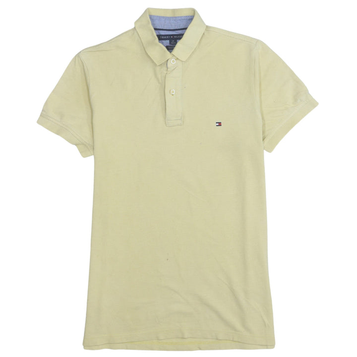 Tommy Hilfiger Men’s Beige Slim Fit Cotton Polo Shirt Size S