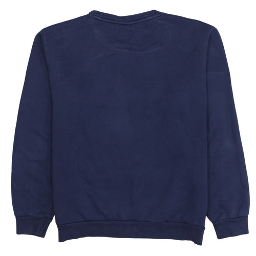 Puma Men's Blue Logo Crew Neck Fleece Sweatshirt Size M