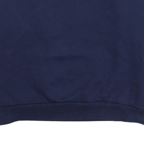 Puma Men's Blue Logo Crew Neck Fleece Sweatshirt Size M