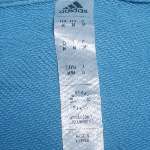 Adidas Men's Blue Pullover Hoodie M Tennis Sports Logo