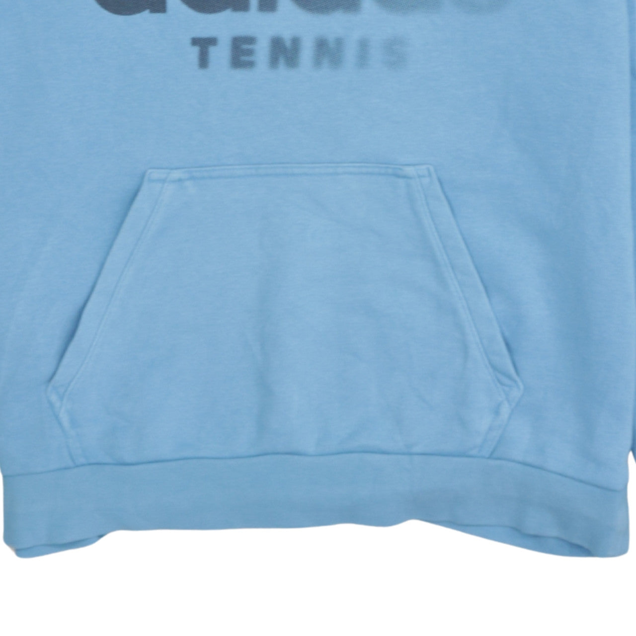 Adidas Men's Blue Pullover Hoodie M Tennis Sports Logo
