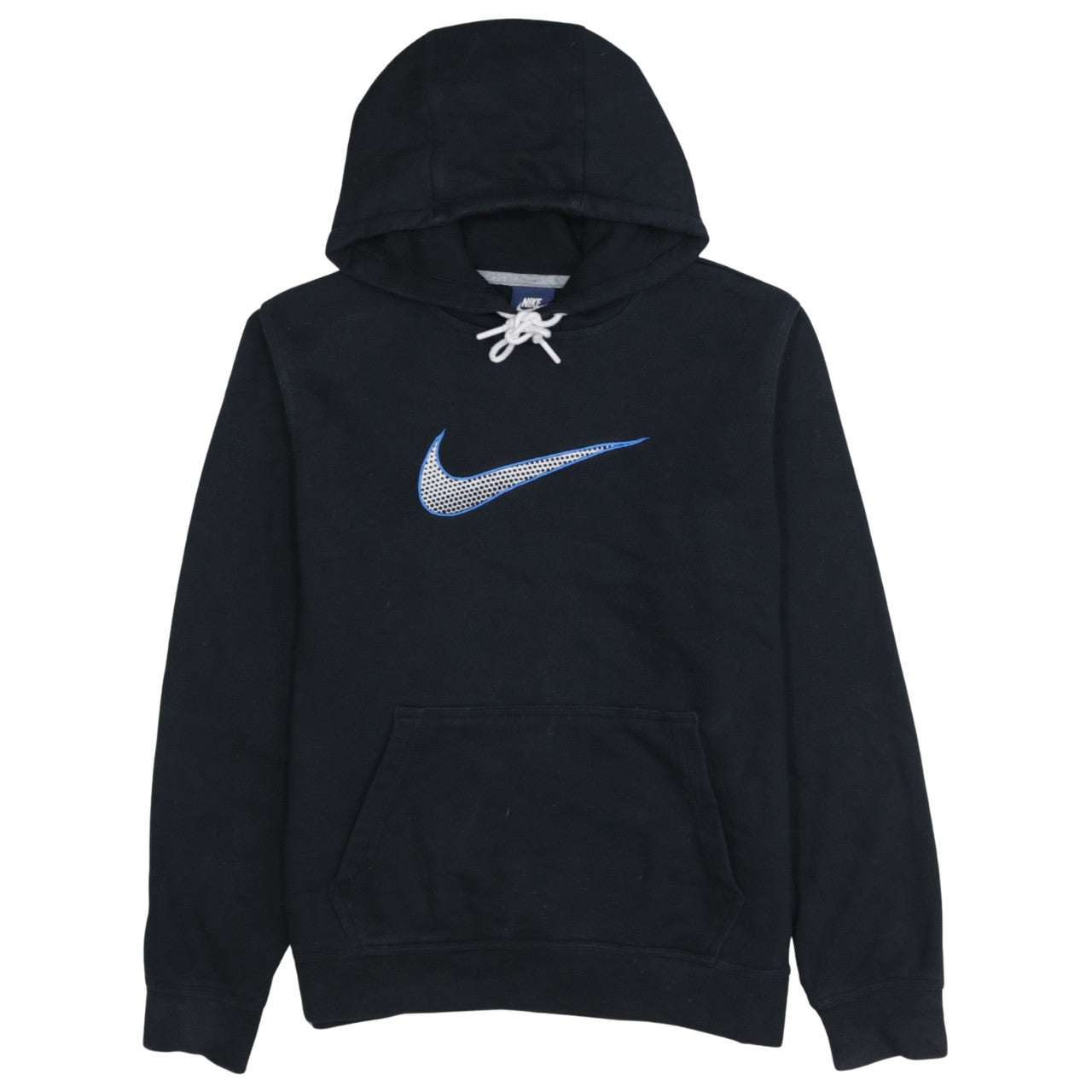 Nike Men's Black Pullover Hoodie M Regular Fit Graphic Logo