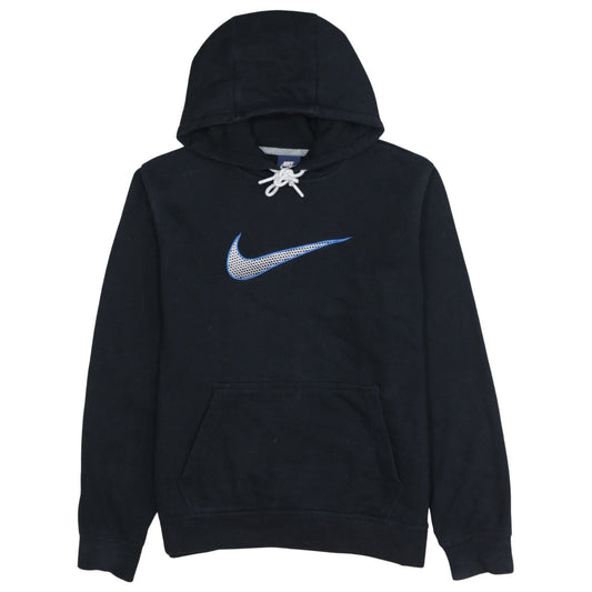 Nike Men's Black Pullover Hoodie M Regular Fit Graphic Logo
