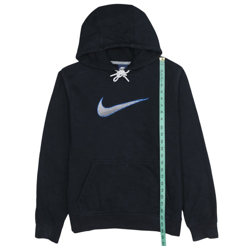 Nike Men's Black Pullover Hoodie M Regular Fit Graphic Logo