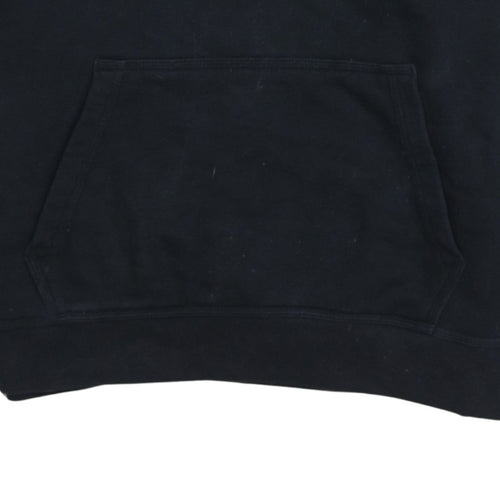 Nike Men's Black Pullover Hoodie M Regular Fit Graphic Logo