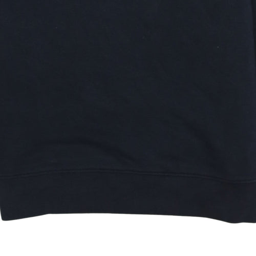 Tommy Hilfiger Men's Black Small Pullover Sweatshirt Embroidered Logo
