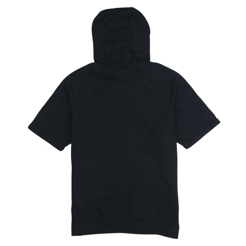 Nike Men's Black L Pullover Short Sleeve Hoodie with Logo