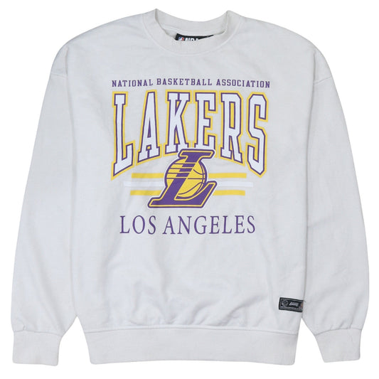 Primark NBA Los Angeles Lakers White Sweatshirt XS Women's Casual Pullover