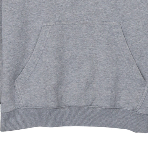 Adidas Men's Grey Pullover Hoodie Small Logo Sportswear