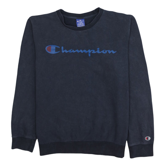 Champion Men's Blue Large Pullover Crew Neck Sweatshirt