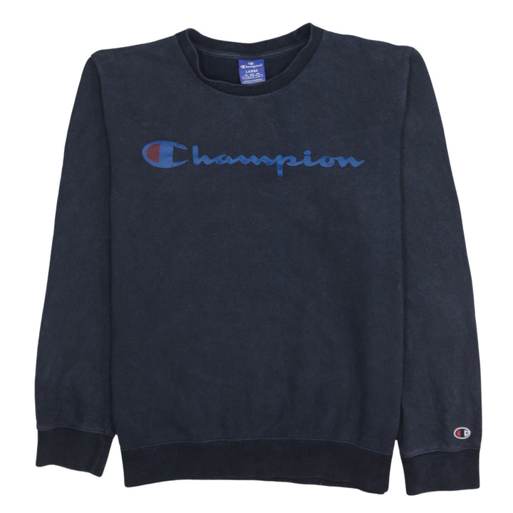 Champion Men's Blue Large Pullover Crew Neck Sweatshirt