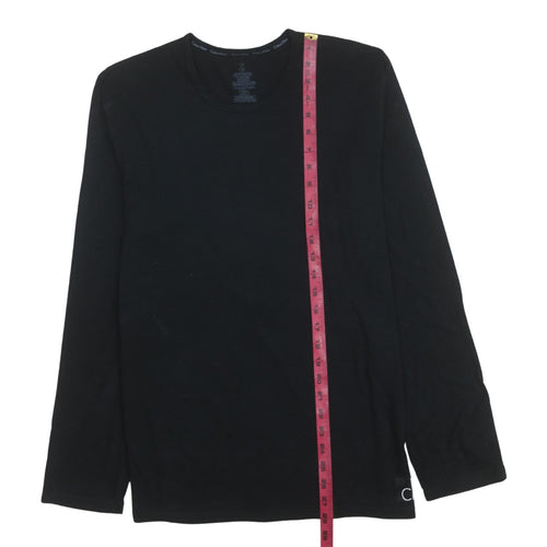 Calvin Klein Men's Black Cotton Long Sleeve Pyjama Top L