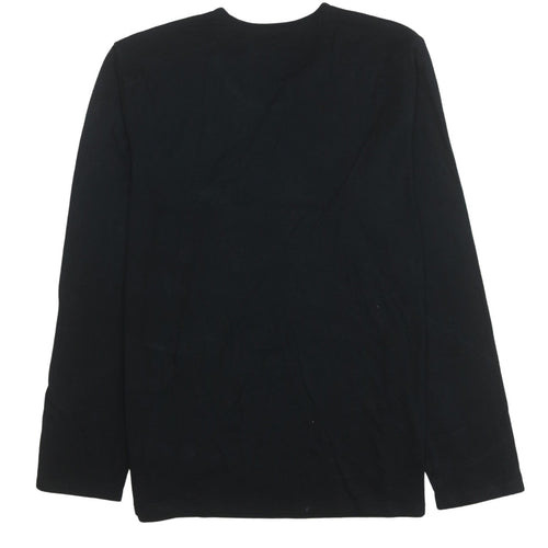 Calvin Klein Men's Black Cotton Long Sleeve Pyjama Top L